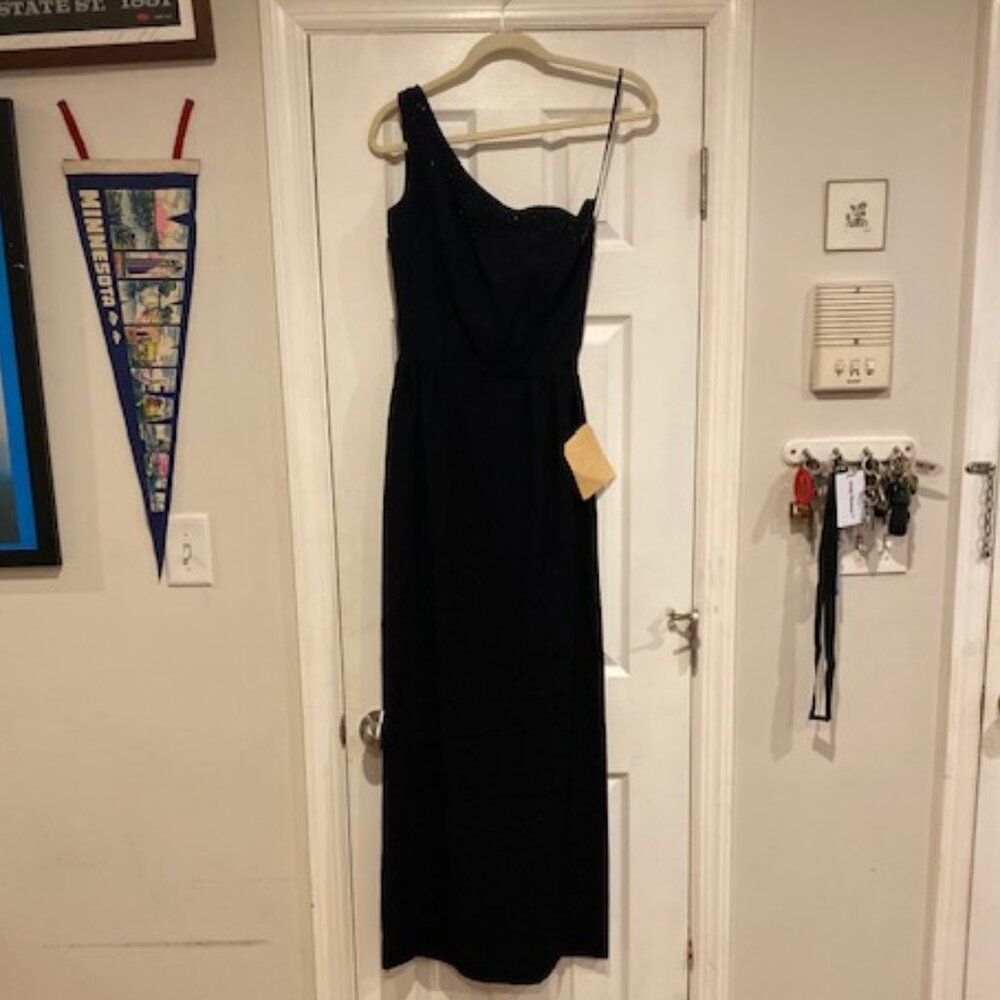 Vintage 1960s Black Gown